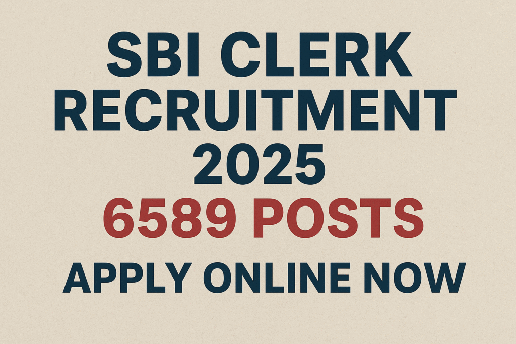 SBI Clerk Recruitment 2025